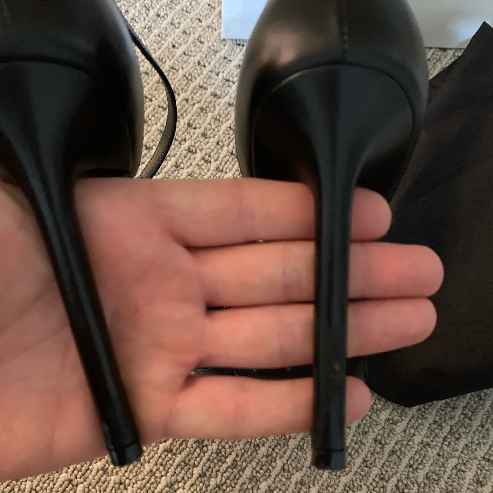Saint Laurent Square Toe Kitten Heels - Picture 4 of 4